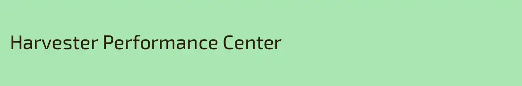Harvester Performance Center